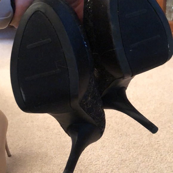 Zigi NewYork black texture sparkle heels - Picture 4 of 4